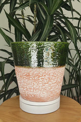 TOSCO - Terracotta Glazed Plant Pot, Forest Green