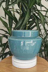 BILHA PACK - Earthenware Glazed Plant Pots Set, Celestial Blue